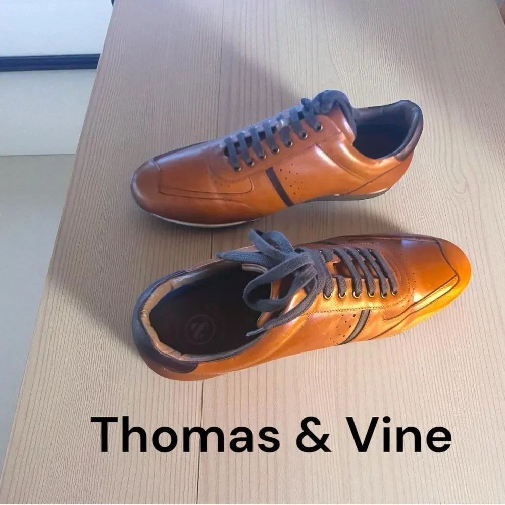Thomas & Vine™ Fenway l Low Top Sneaker l Color: Cognac l Men’s 10.5 l EUC